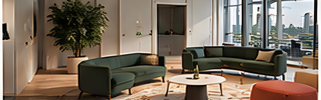 Office Breakout Furniture Package shown in a finished commercial space
